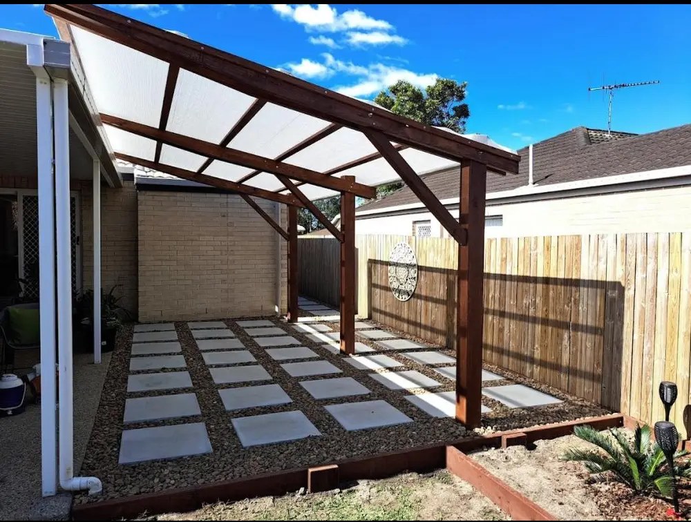 Pergola & paving in Kuluin